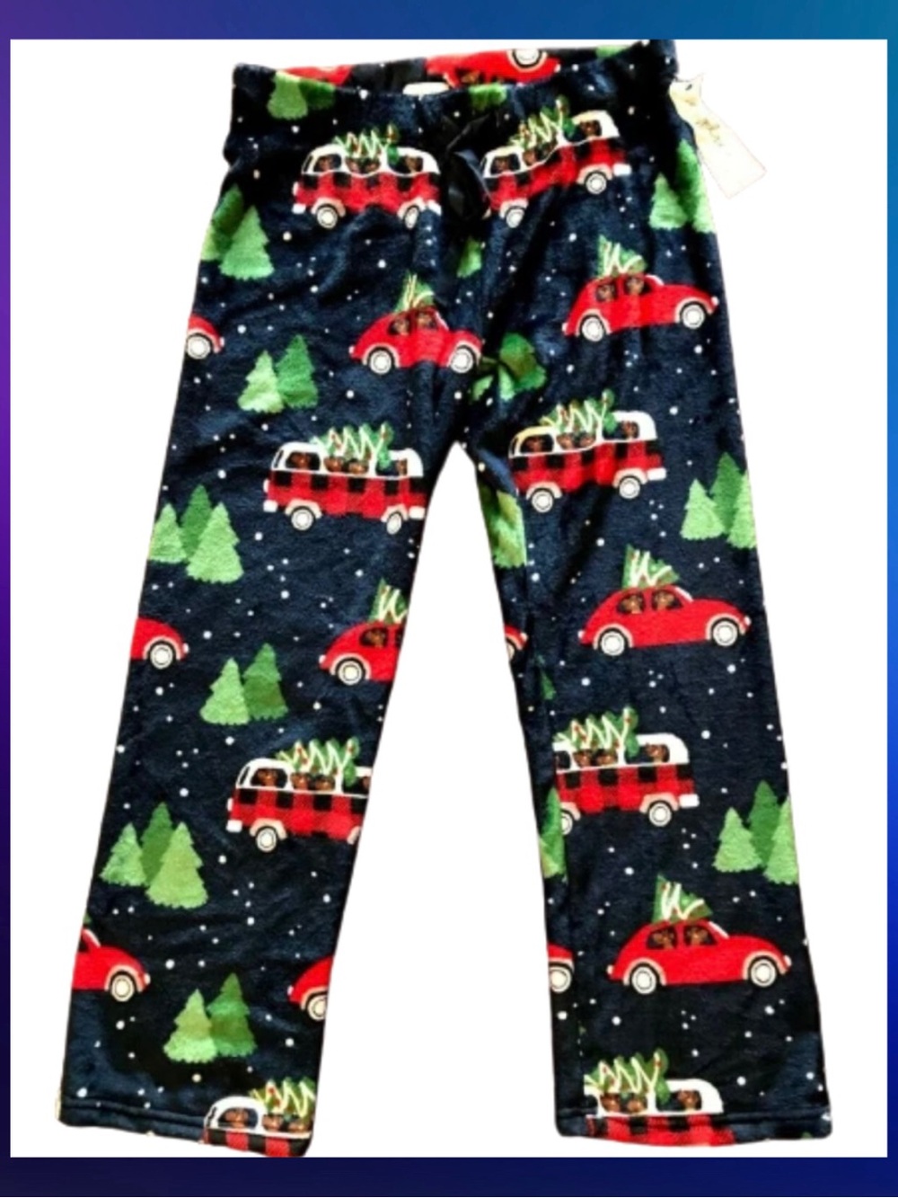 Daydream By Berkshire New Womens Christmas Tree Reindeer Fuzzy Pajama Pants